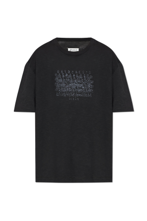 Black T-shirt with logo Maison Margiela - Vitkac GB
